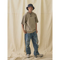 Olive Destroyed Peace Graphic Tee-5