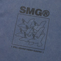 Blue Destroyed Peace Graphic Tee-2