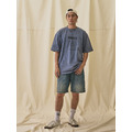 Blue Destroyed Peace Graphic Tee-5