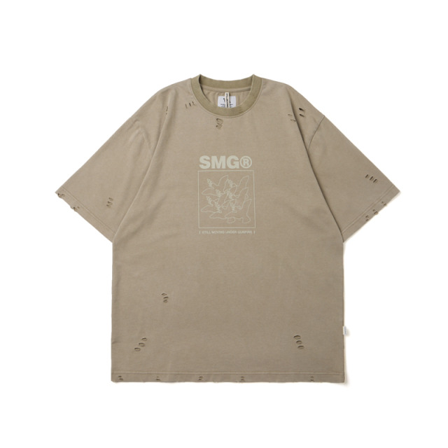 Olive Destroyed Peace Graphic Tee