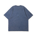 Blue Destroyed Peace Graphic Tee-1