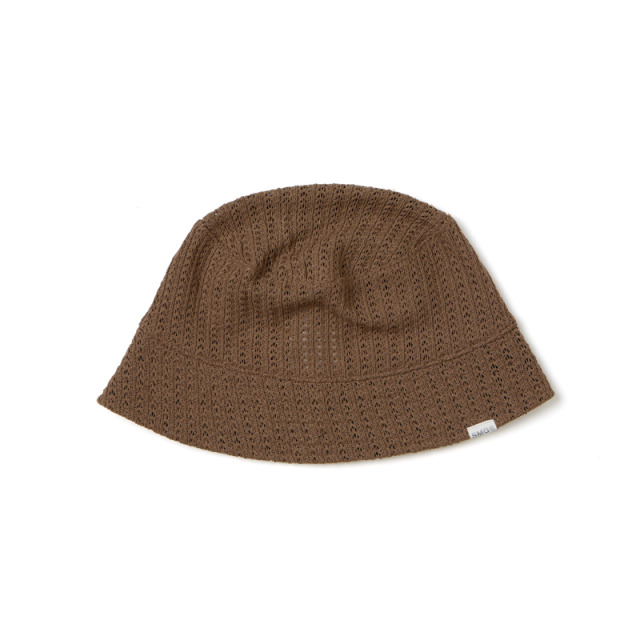 Brown Knitted Bucket hat