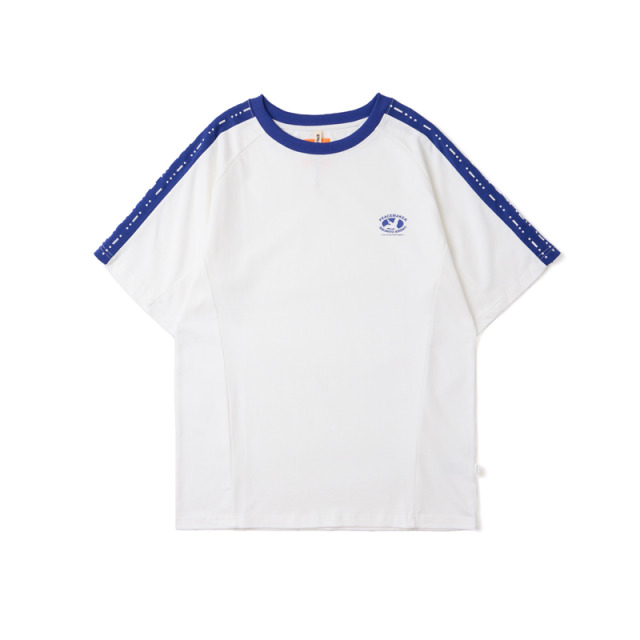 White Code Pattern Sports Tee