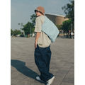 Olive/White Destroyed Tee Set-12