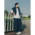 Olive/White Destroyed Tee Set-10