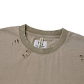 Olive/White Destroyed Tee Set-7