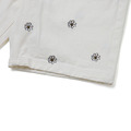 White Flowers pattern Shorts-5