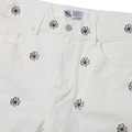 White Flowers pattern Shorts-2