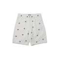 White Flowers pattern Shorts