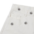 White Flowers pattern Shorts-3