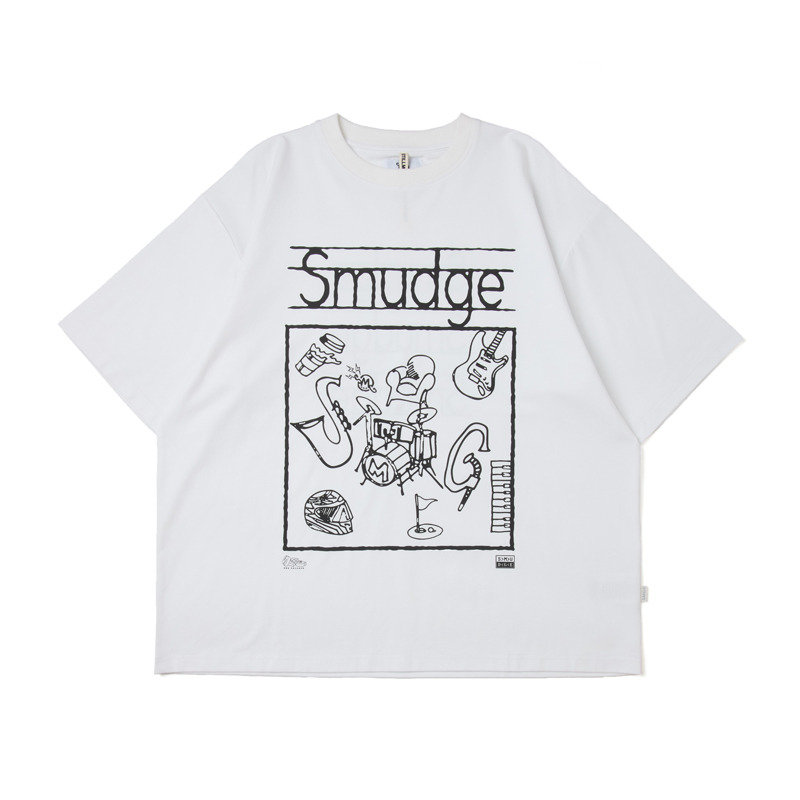White Drawing Graphic Tee