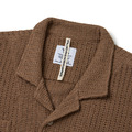 Brown SMG Crochet Shirt-2