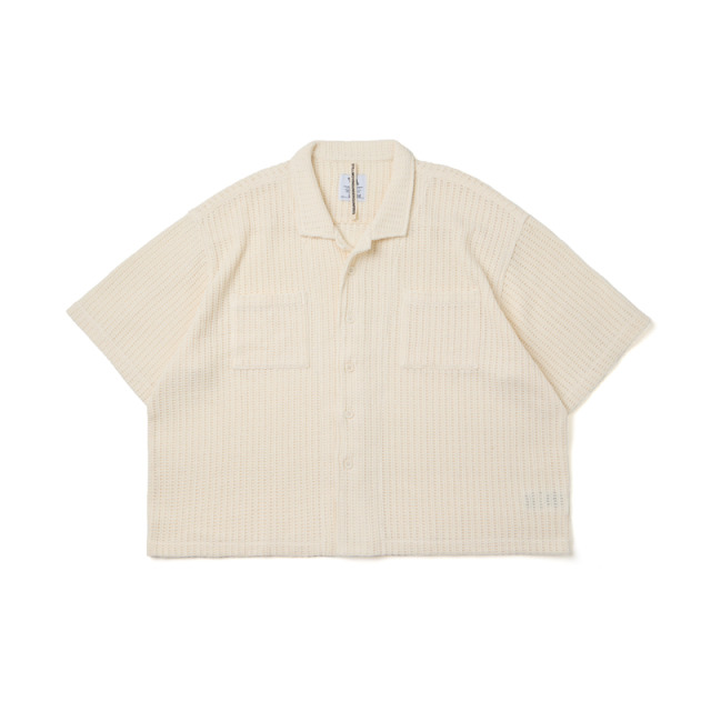 White SMG Crochet Shirt