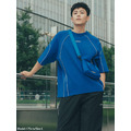 Blue Oversize Sports Tee-6