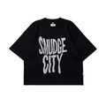Black SMUDGE City Distorted Boxy Tee