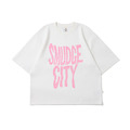 White SMUDGE City Distorted Boxy Tee