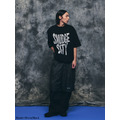 Black SMUDGE City Distorted Boxy Tee-4