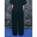 Black Wide Pleated Trousers-11