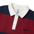 SMG Oxblood & Navy Stripe Rugby Shirt-2