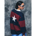 SMG Oxblood & Navy Stripe Rugby Shirt-8