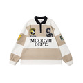 SMG Varsity Patch Stripe Rugby Shirt