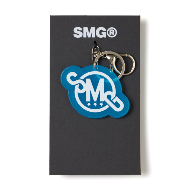 Blue SMG Logo Keychain