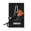 Faux Leather Multi-Charm Keychain