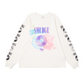 White REMAKE Mix Print Graphic LS Tee