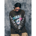 Black REMAKE Mix Print Graphic LS Tee-8