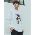 White SMUDGE Bear MJ Graphic Tee-5