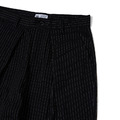 Classic Pinstripe Pleated Wide Trousers-3