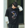 Black SMUDGE Bear MJ Graphic Tee-5