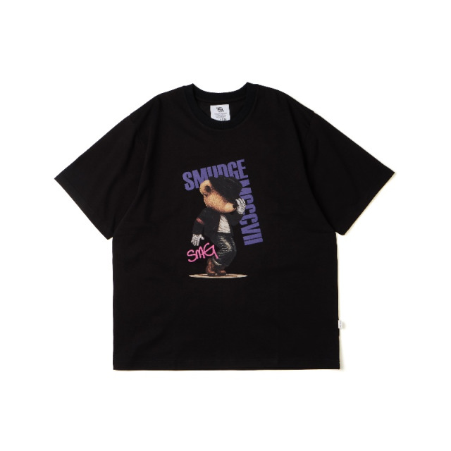 Black SMUDGE Bear MJ Graphic Tee