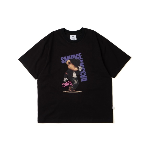 Black SMUDGE Bear MJ Graphic Tee