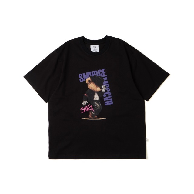 Black SMUDGE Bear MJ Graphic Tee