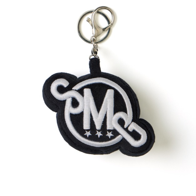 Black SMG Embroidered Plush Logo Charm