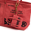 Orange SMG Washed Canvas Utility Tote Bag-3