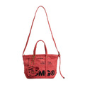Orange SMG Washed Canvas Utility Tote Bag-1
