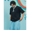 Black SMG Handwritten Slogan Graphic Tee-5