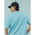 Sky Blue SMG Handwritten Slogan Graphic Tee-7