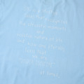 Sky Blue SMG Handwritten Slogan Graphic Tee-4