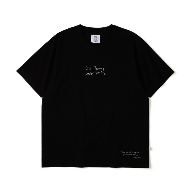 Black SMG Handwritten Slogan Graphic Tee