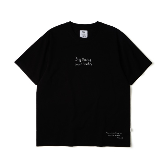Black SMG Handwritten Slogan Graphic Tee