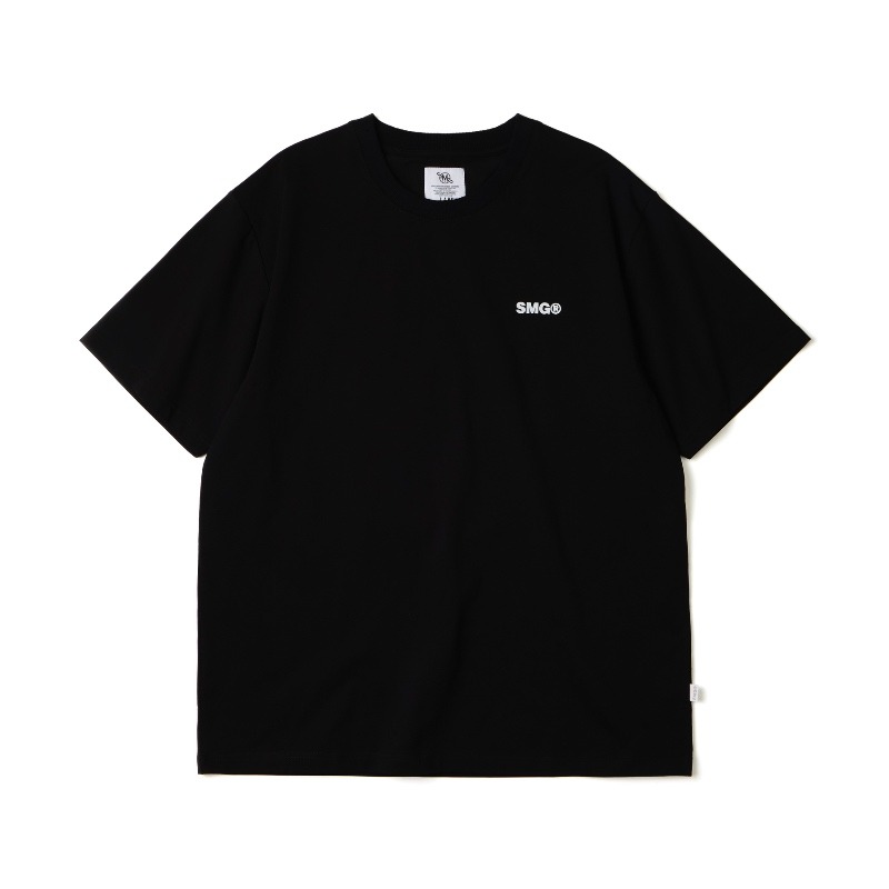 Black SMG Racing Wheel Graphic Tee