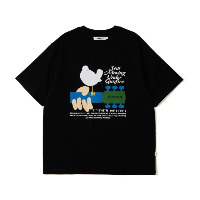 Black SMG Rhythm Graphic Tee