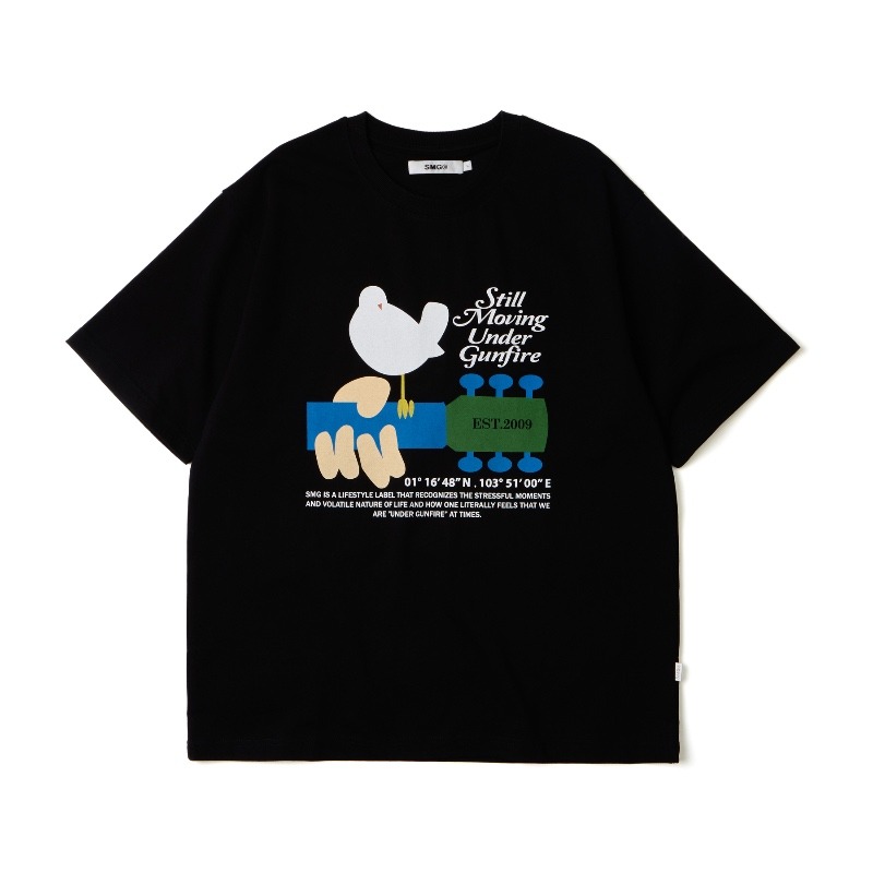 Black SMG Rhythm Graphic Tee