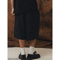 Black Tailored Pinstripe Wide Shorts-7