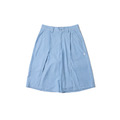 Sky Blue Tailored Pinstripe Wide Shorts
