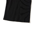 Black Tailored Pinstripe Wide Shorts-3