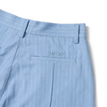 Sky Blue Tailored Pinstripe Wide Shorts-4